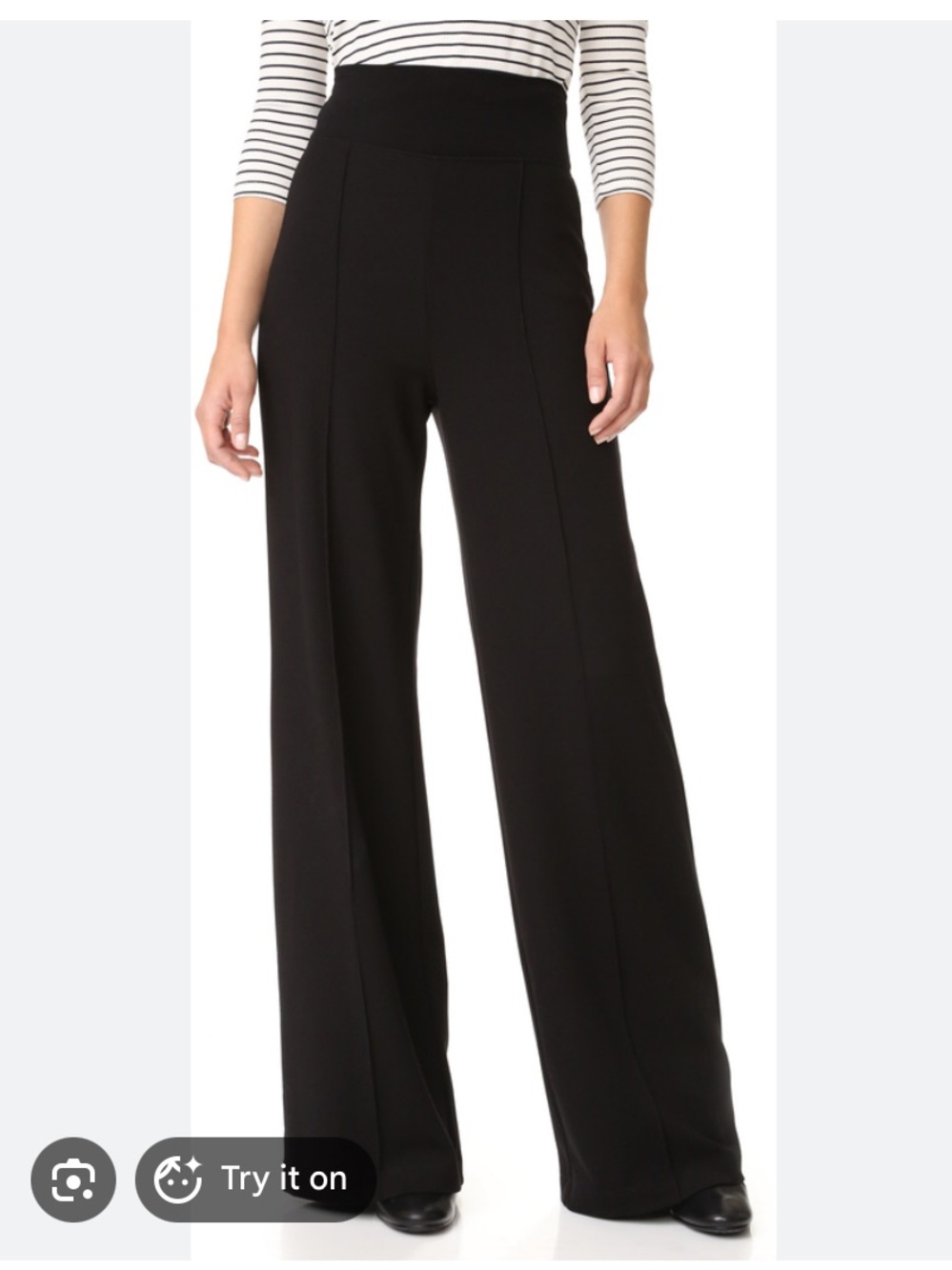Bailey 44 Black High-Rise Wide Leg Pants